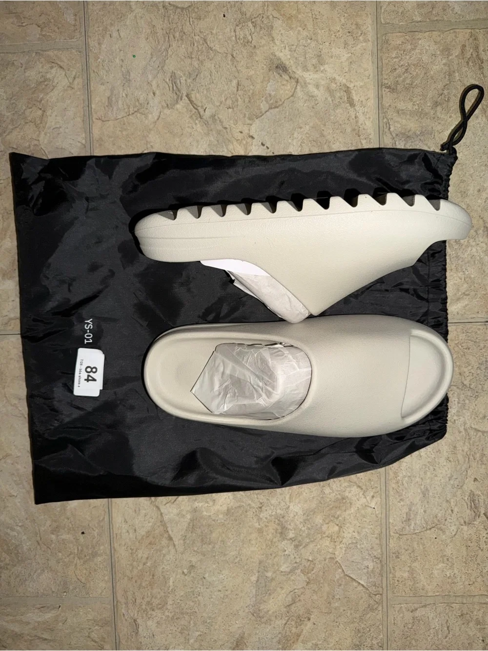 Yeezy YS01 slides “cream” ( white )